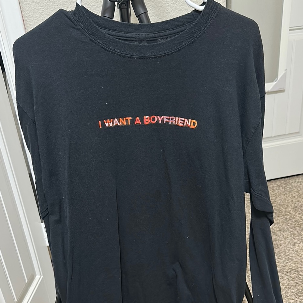Black Long Sleeve Shirt Selena Gomez